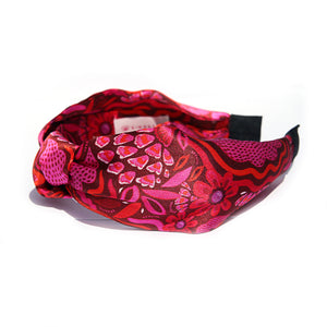 Ruby Headband 100% Silk