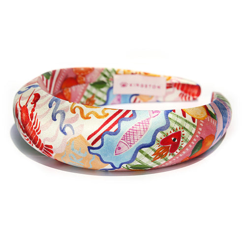 Amore Puffy Headband 100% Silk