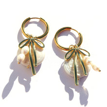 Bow Huggie Hoops