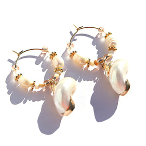 Shell Pearl hoops