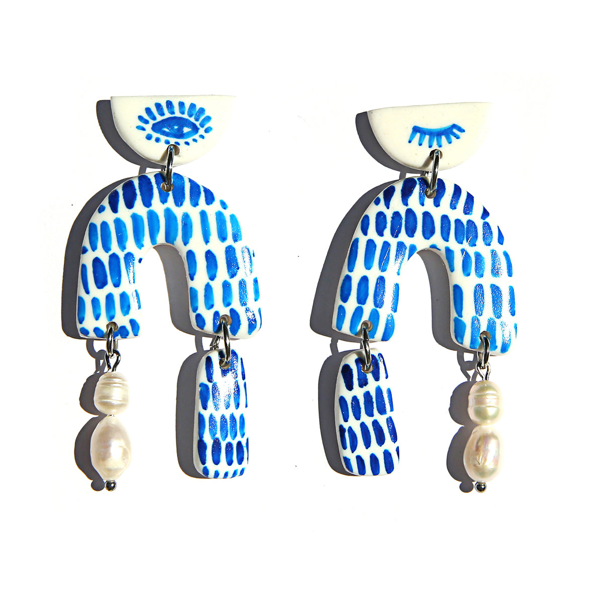 Blue Painted Shapes