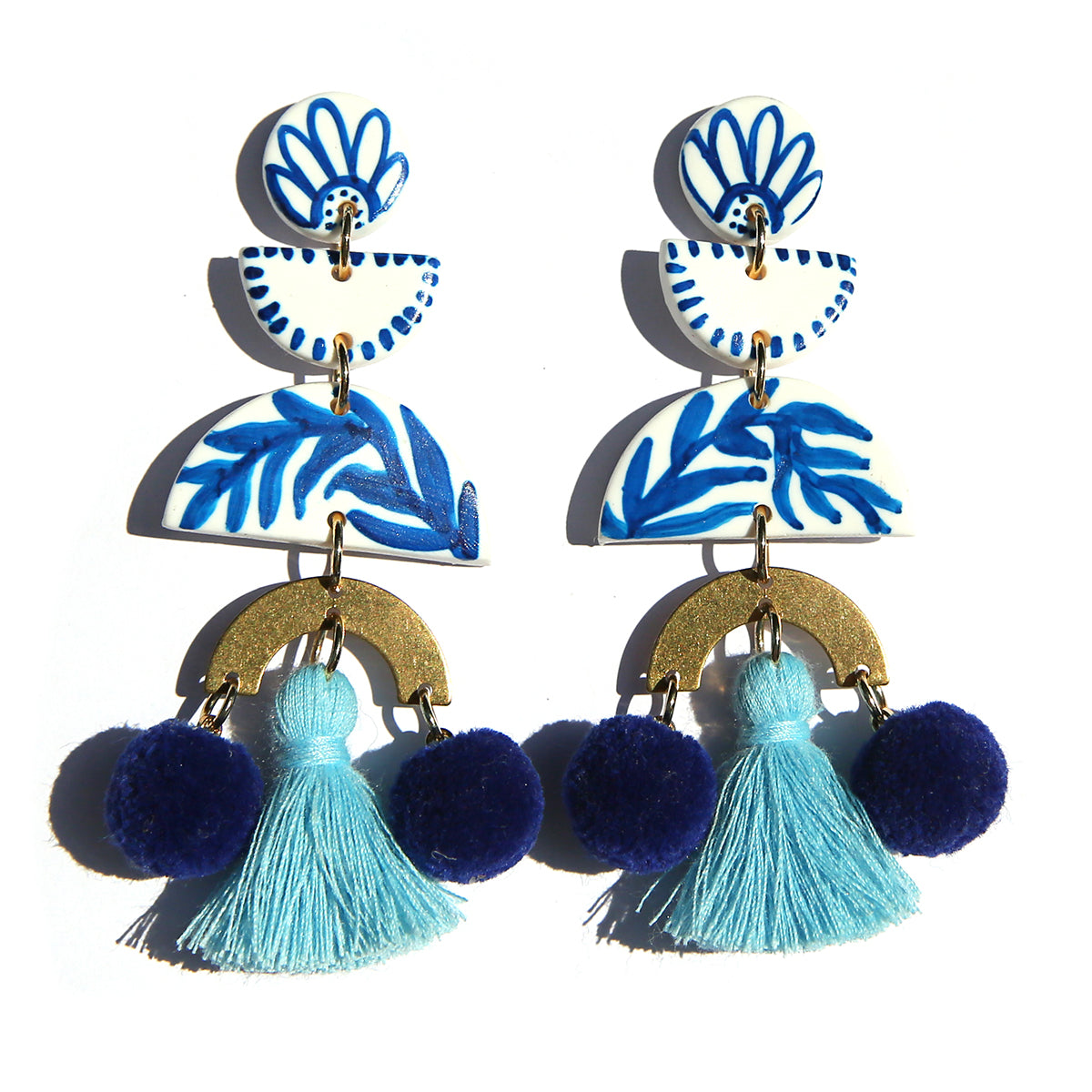 Pom Pom Earrings 2