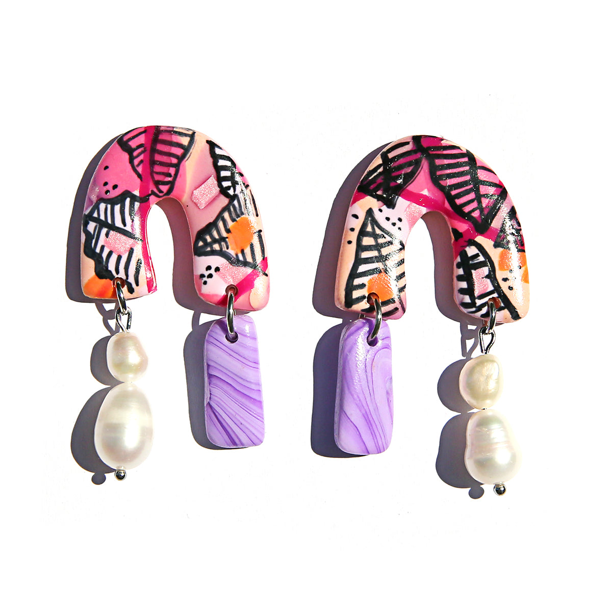 Peach Jungle Shapes