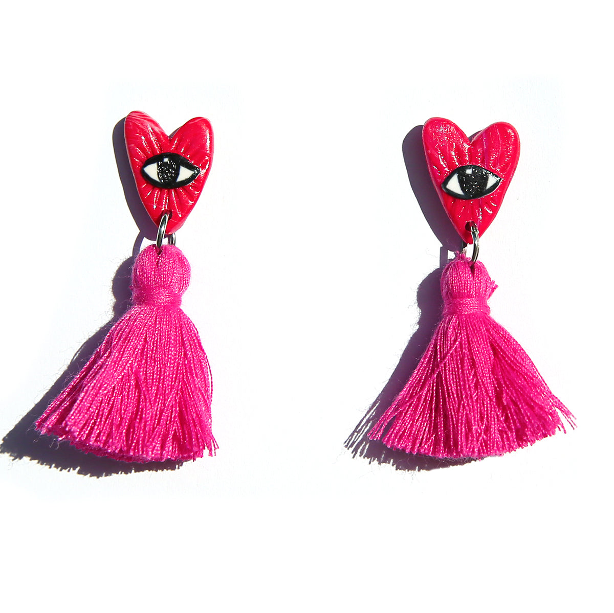 Heart Eye Tassels