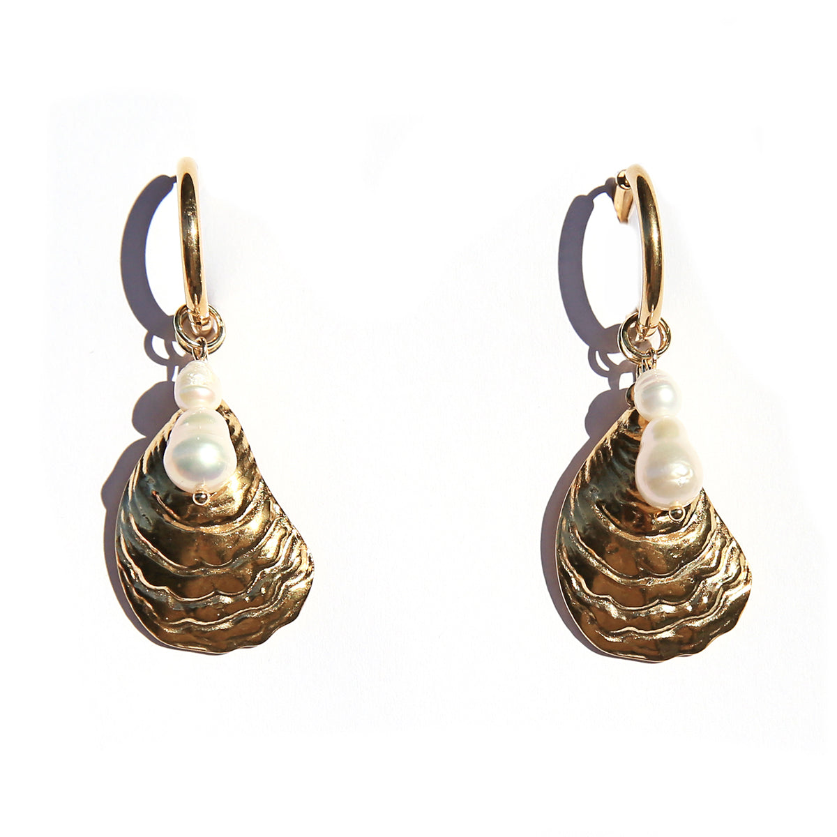 Seaside Huggie Hoops