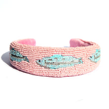 Pink Sardine Beaded Headband