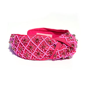 Hot Pink Diamante Headband