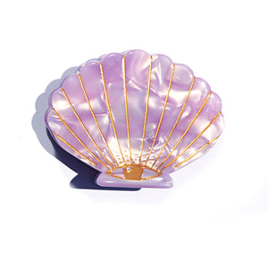 Lilac Shell Hair Clip