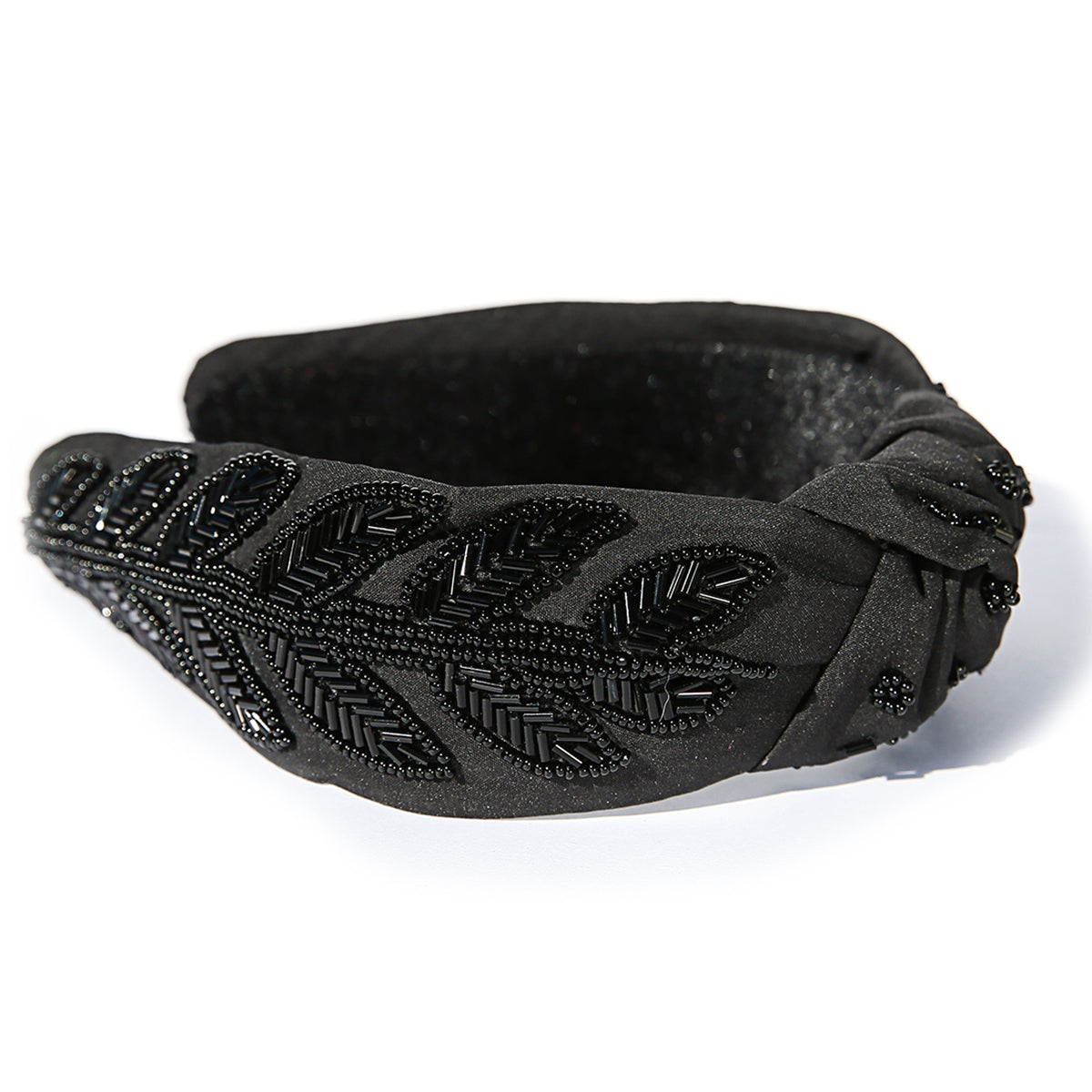 Goddess Beaded Headband - Black