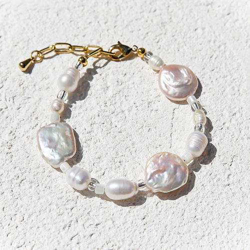 Chunky Pearl Bracelet Round