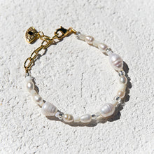 Simple Pearl Bracelet with Eye Charm