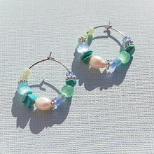 Medium Hoops Aqua
