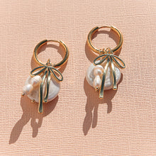Bow Huggie Hoops