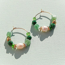 Medium Green Mix Hoops