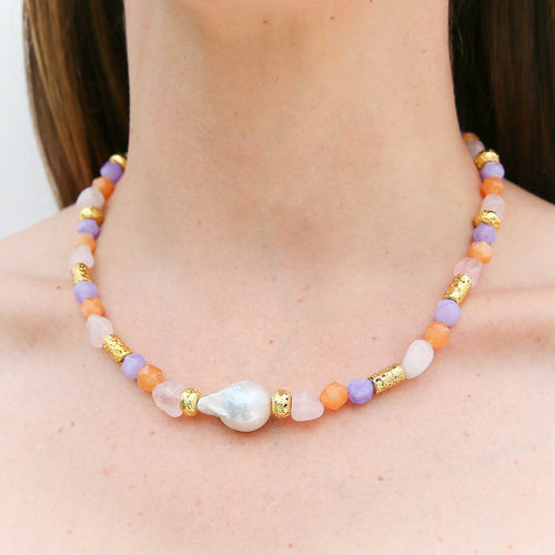 Confetti Pearl Necklace Large Pearl