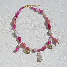 Magenta Charm Necklace