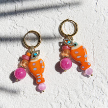 Sherbert Beaded Huggie Hoops