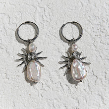 Silver Sunshine Huggie Hoops