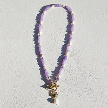 Heart Fob Amethyst Necklace