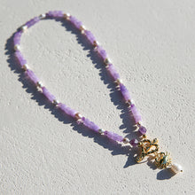 Heart Fob Amethyst Necklace