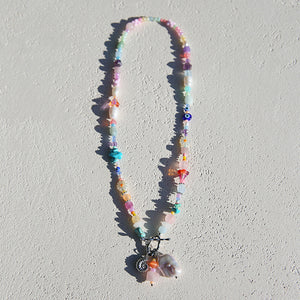 Silver Fob Shell Necklace