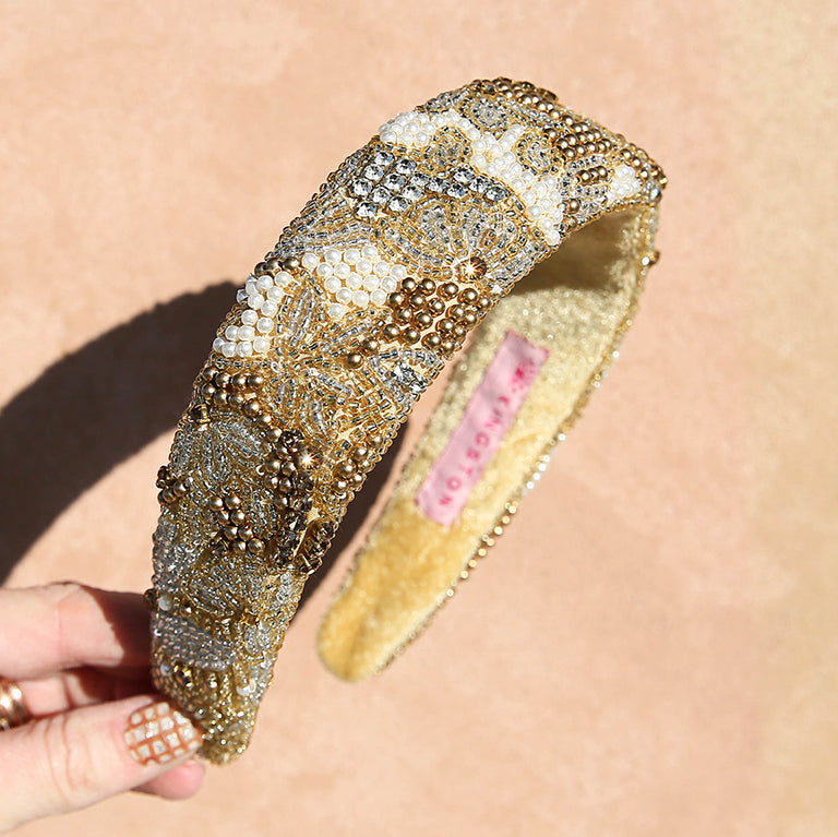 Golden Fields Beaded Headband