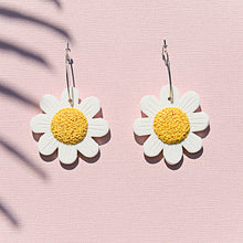 Daisy Hoops Silver