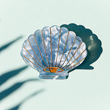 Blue Pearl Shell Hair Clip