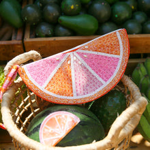 Grapefruit Fully Beaded Bag