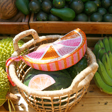 Grapefruit Fully Beaded Bag