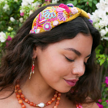Mustard Blossom Beaded Headband