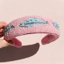 Pink Sardine Beaded Headband