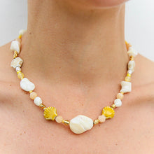Yellow Mother of Pearl Necklace
