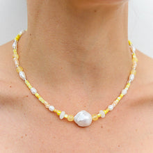 Yellow Keshi Necklace