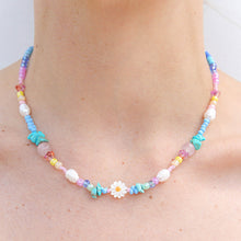 Rainbow Daisy Necklace