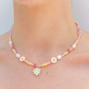 Peach Sun Necklace