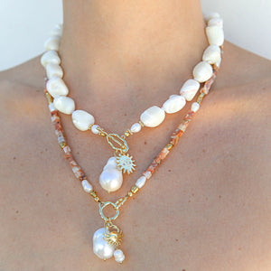 Rolled Shell Solis Necklace