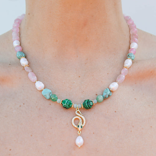 Green Snake Necklace