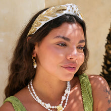 Goddess Beaded Headband - Gold