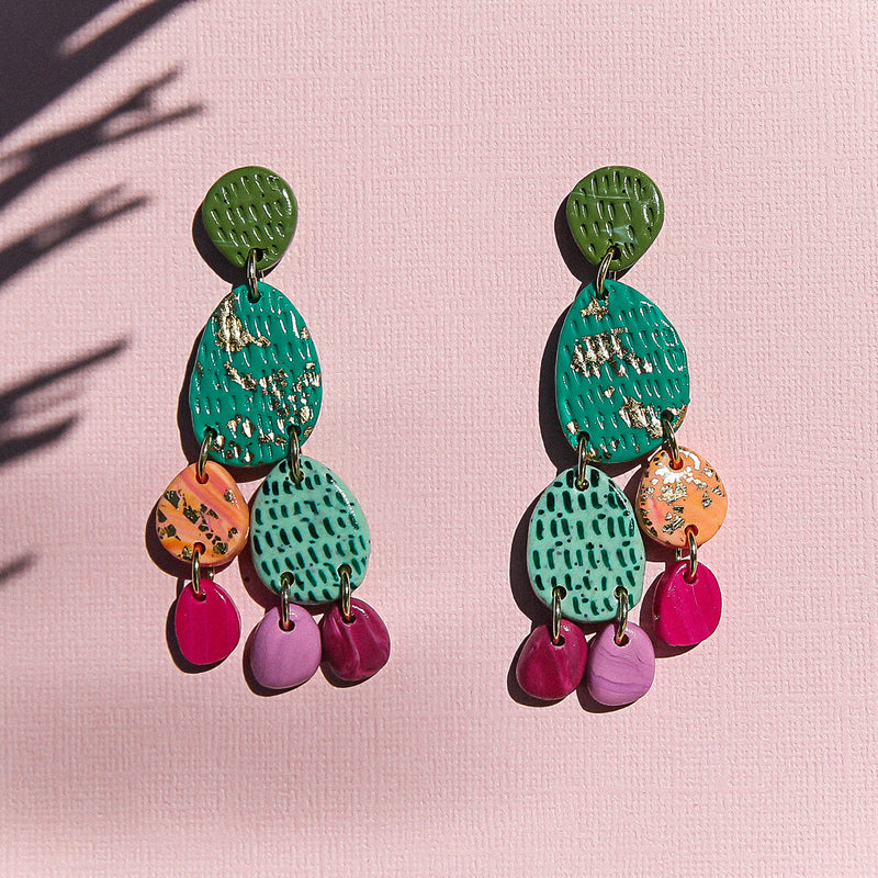 Cactus on sale clay earrings