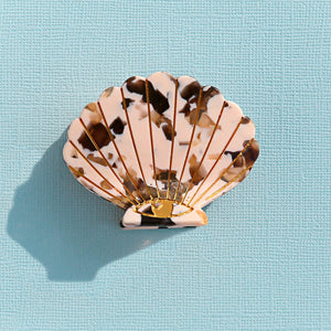 Shell Hair Clip - Marble