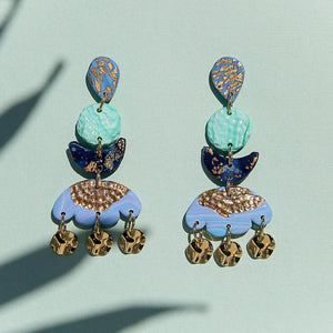 Blue forme Earrings