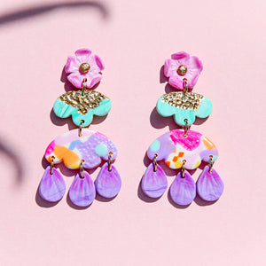 Pastel Flower Dangles