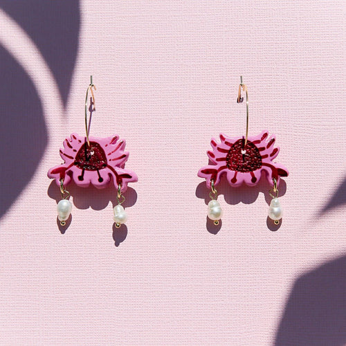 Crab Pearl Earrings