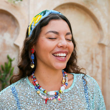Blue Citrus Beaded Headband
