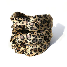 Leopard Print Headband 100% Silk